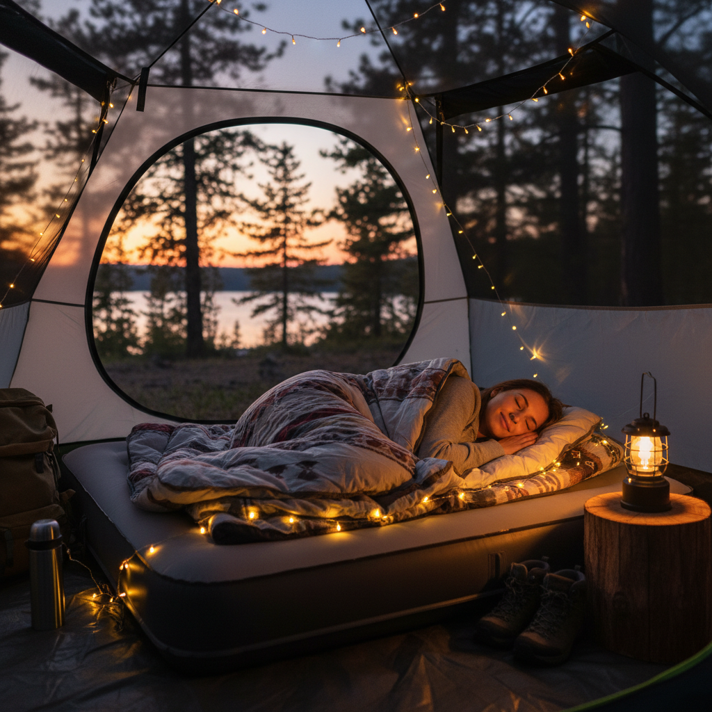 After - Sleeping on air mattress